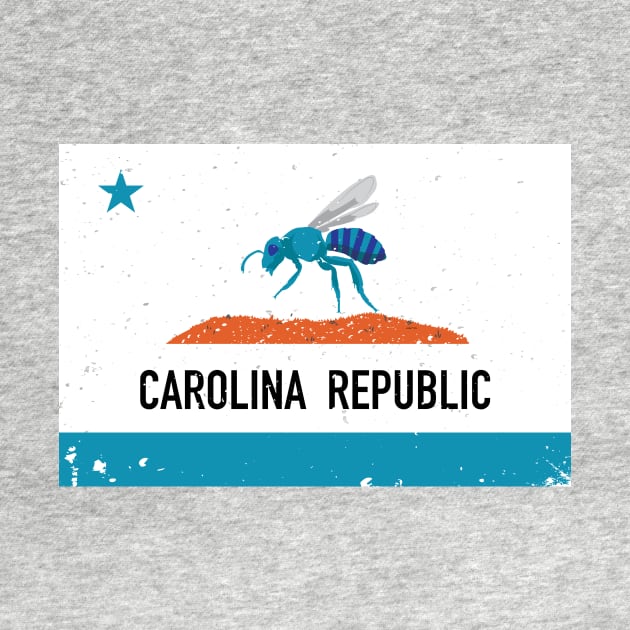 Cali-Lina / Caro-Fornia Flag Hornet shirt by Mikewirthart